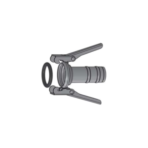 2'' MILLER FEMALE WITH O RING (GALVANIZED)