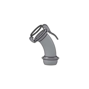 MILLER 45 BEND WITH MALE & FEMALE GALVANIZED