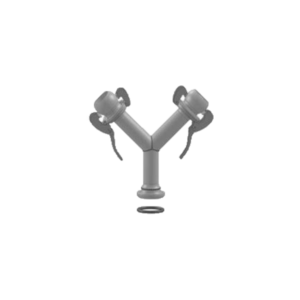BAUER TYPE Y PIECE MALE BRANCH GALVANIZED