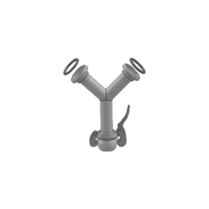 BAUER TYPE Y PIECE FEMALE BRANCH GALVANIZED