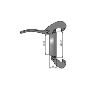 BAUER TYPE LEVER RING NON-GALVANIZED