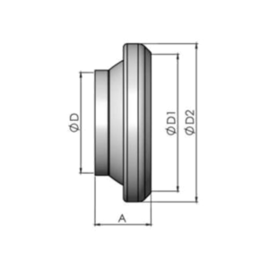 BAUER TYPE FEMALE WELDON NON-GALVANIZED